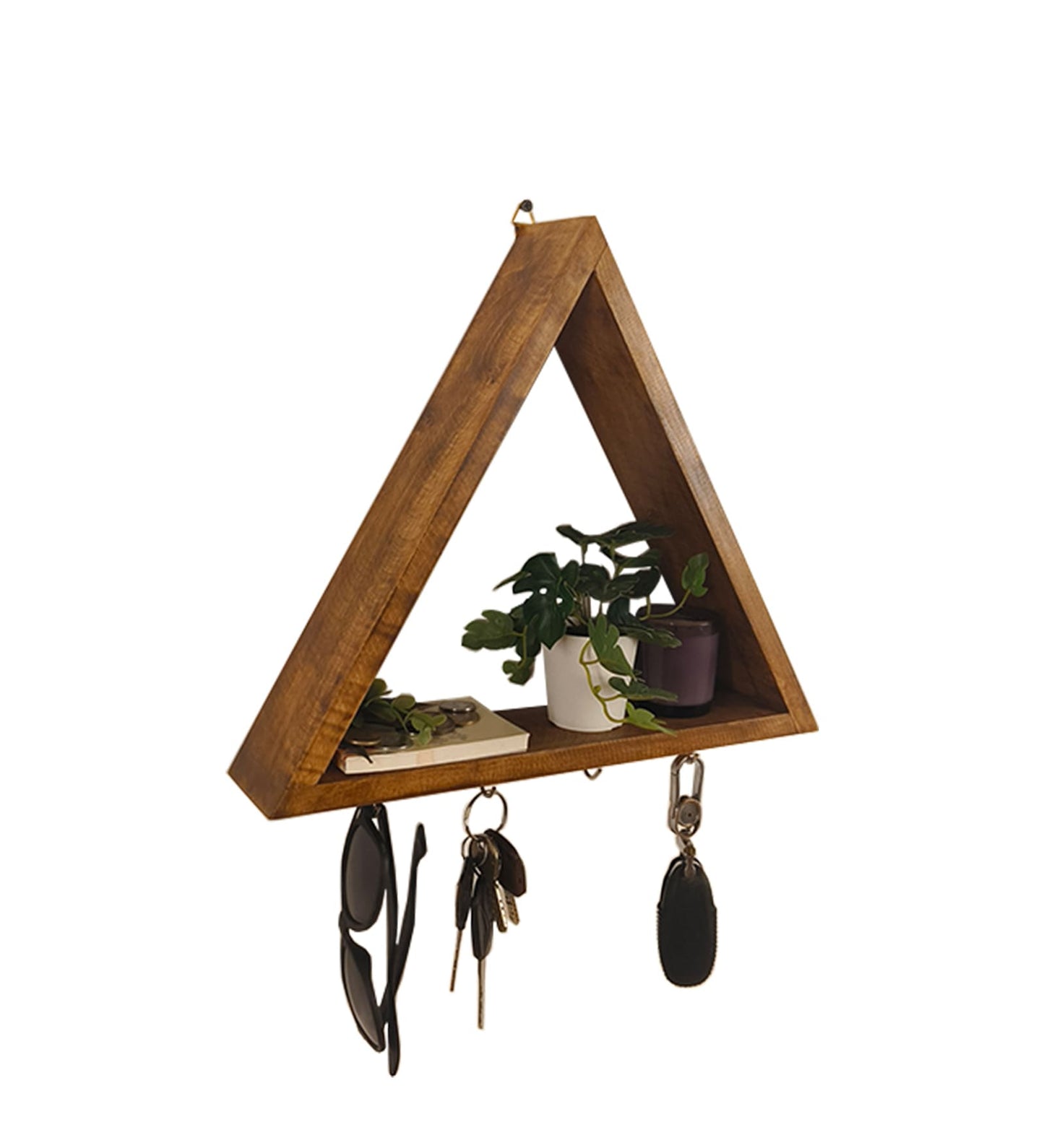 Vibe Wooden Wall Organiser with Key Holders