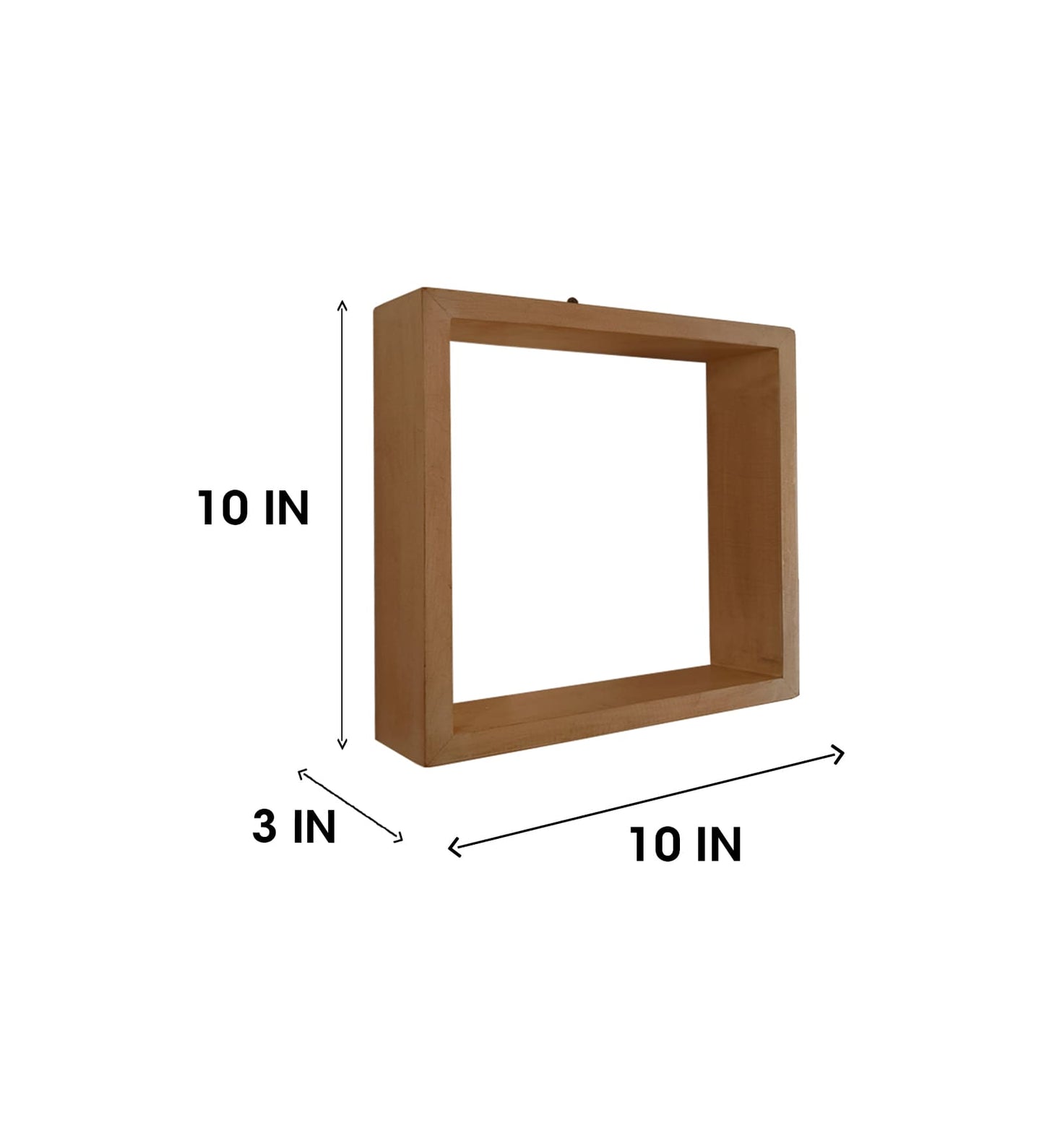 Fall Rectangular Shaped Set of 3 Wooden Wall Shelves