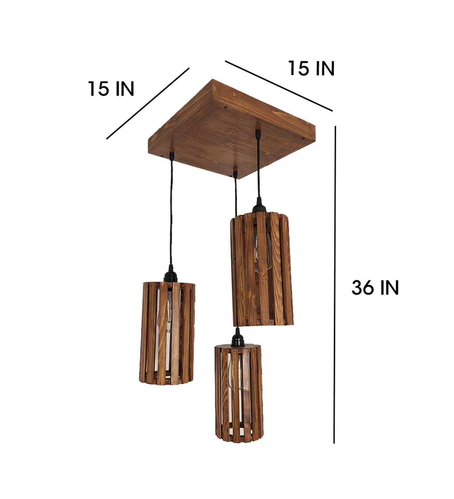 Poppy Brown Cluster Hanging Lamp