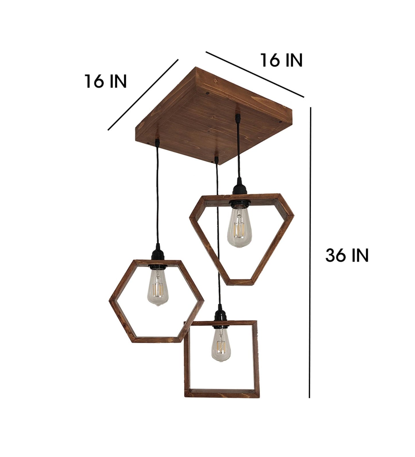 Make Brown Cluster Hanging Lamp