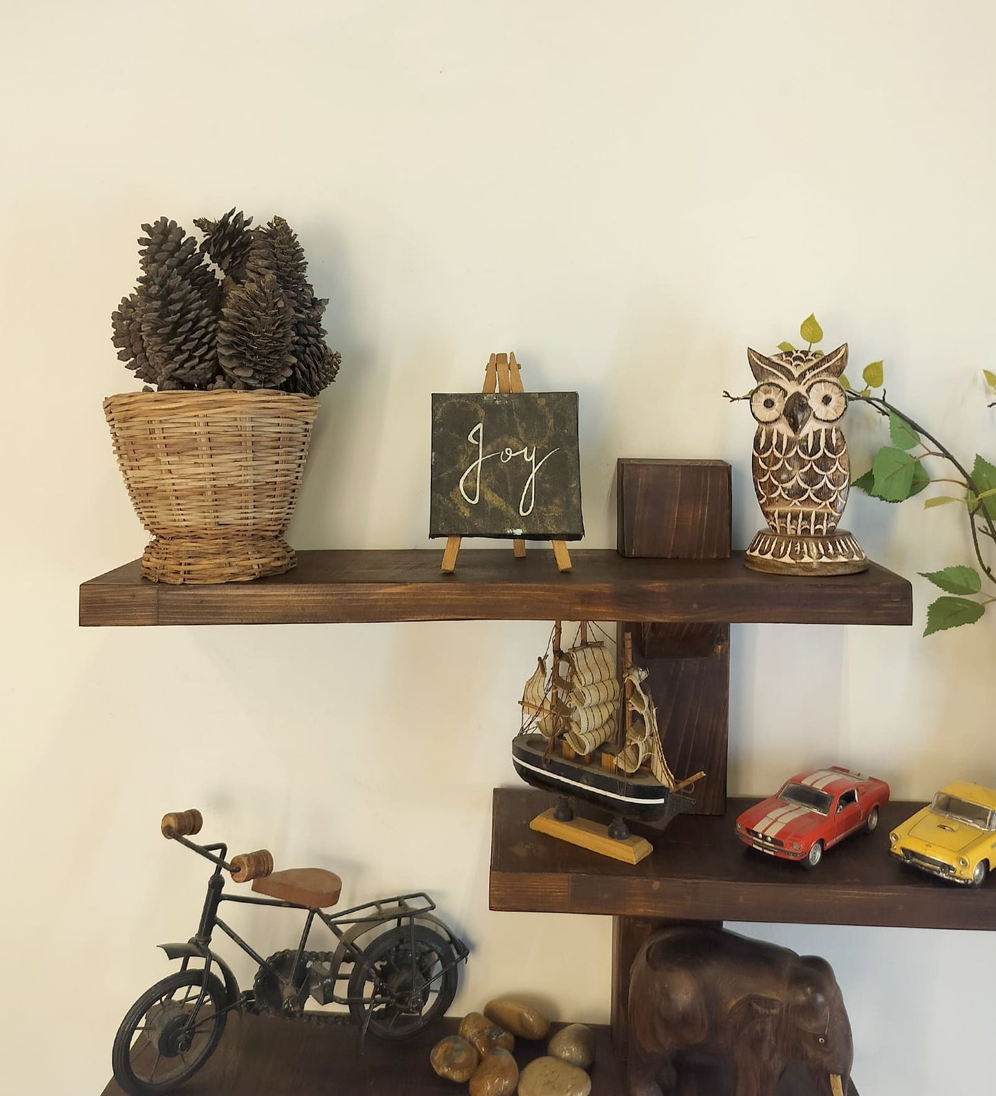 Unity Wooden Wall Shelf Organiser