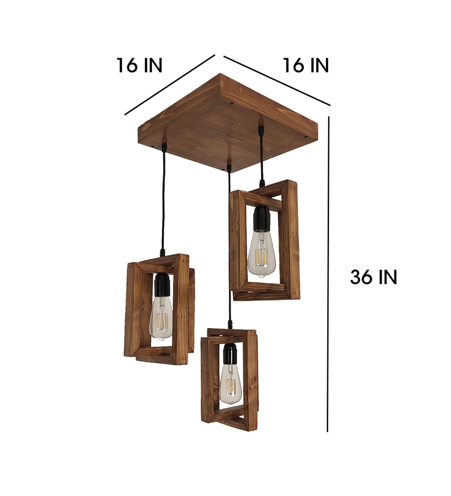 Sleep Brown Cluster Hanging Lamp