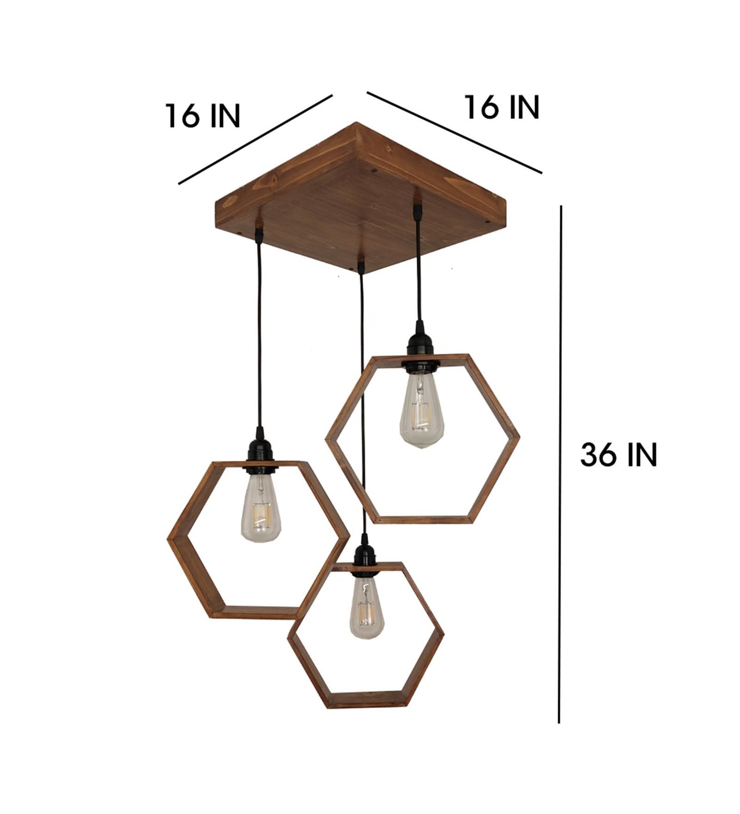 Peak Brown Cluster Hanging Lamp