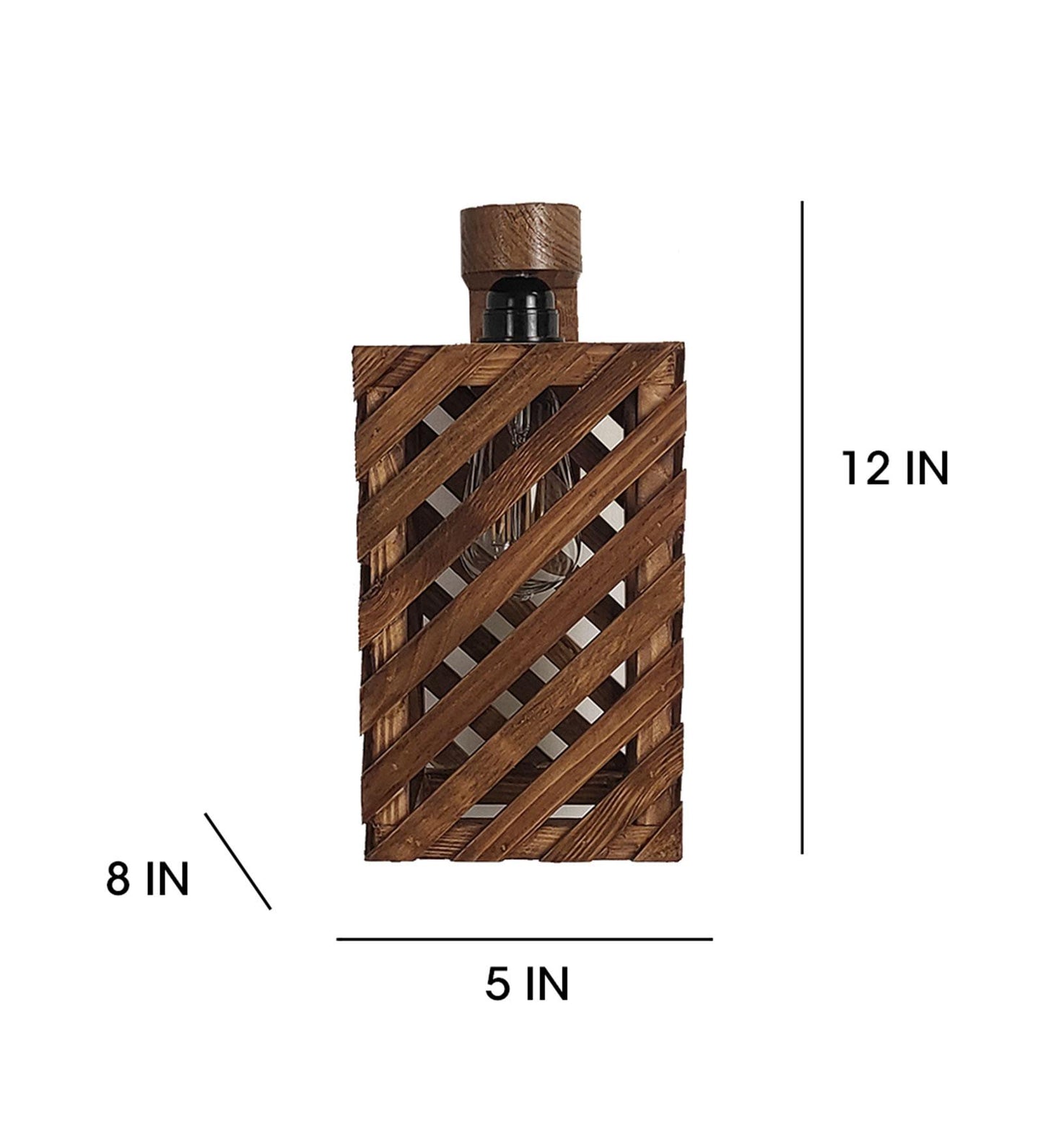 Pride Brown Wooden Wall Light