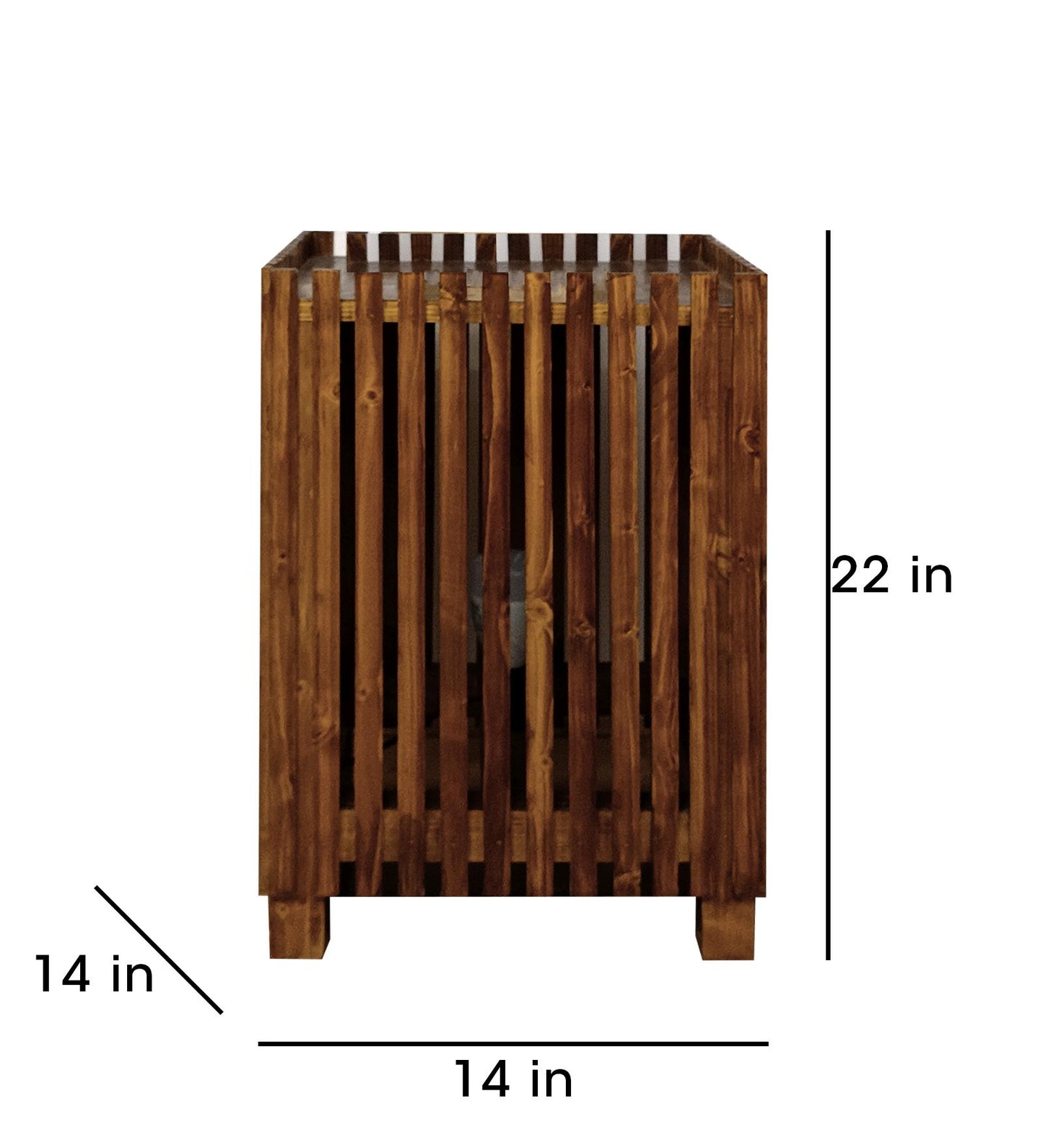 Ursa Wooden Floor Lamp with Brown Base and Jute Fabric Lampshade