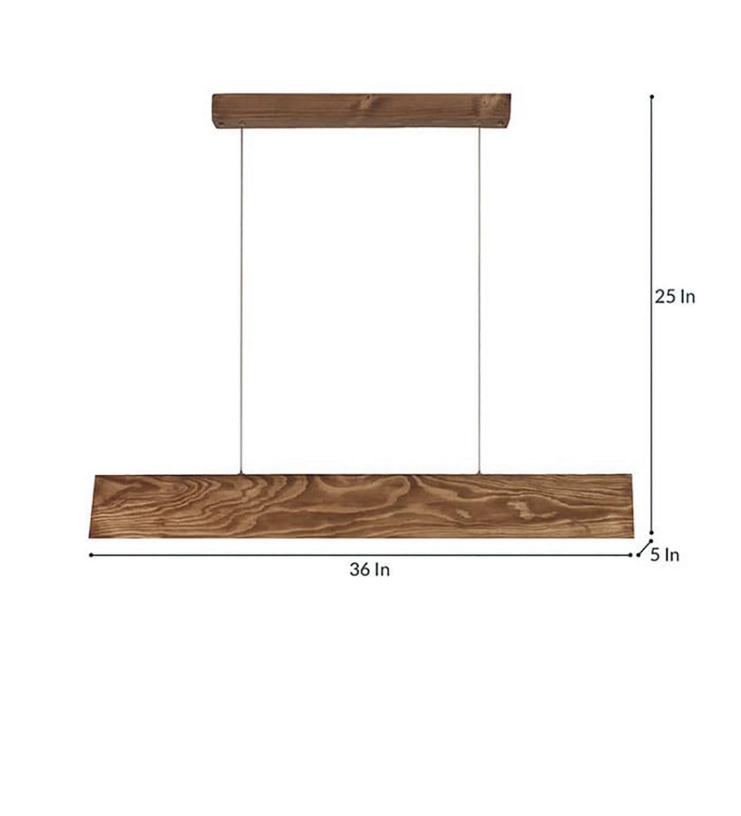 Drink 36 Brown Wooden LED Hanging Lamp