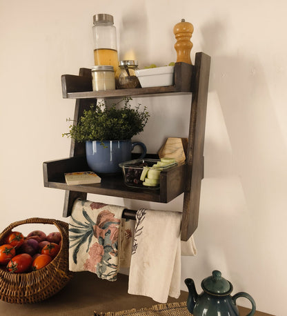 Marine Wooden Shelf Ladder