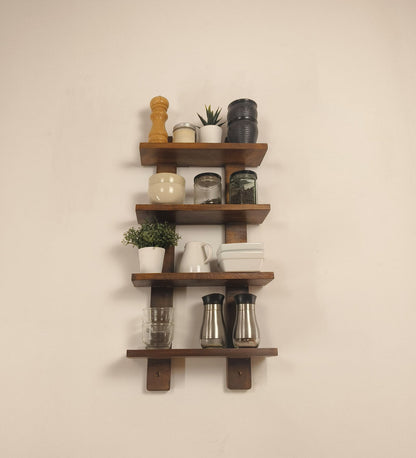 Support Wooden Wall Shelf