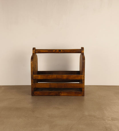 Zen Wooden Bottle & Cutlery Holder