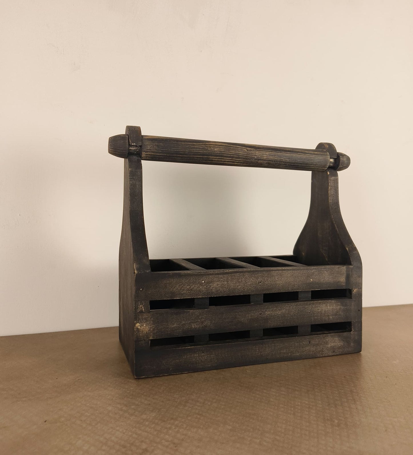 Birch Wooden Kitchen Roll Holder and Cutlery Holder