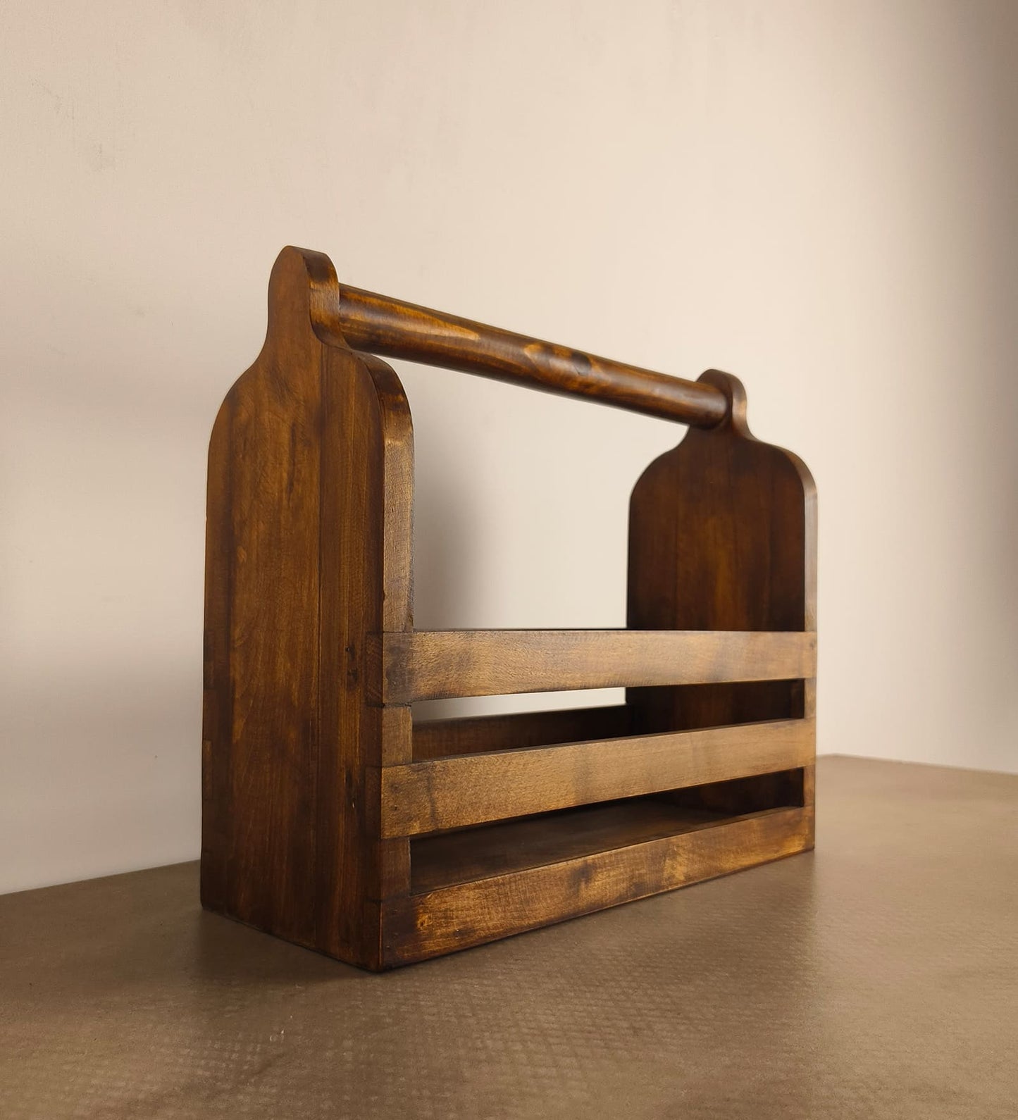 Zen Wooden Bottle & Cutlery Holder