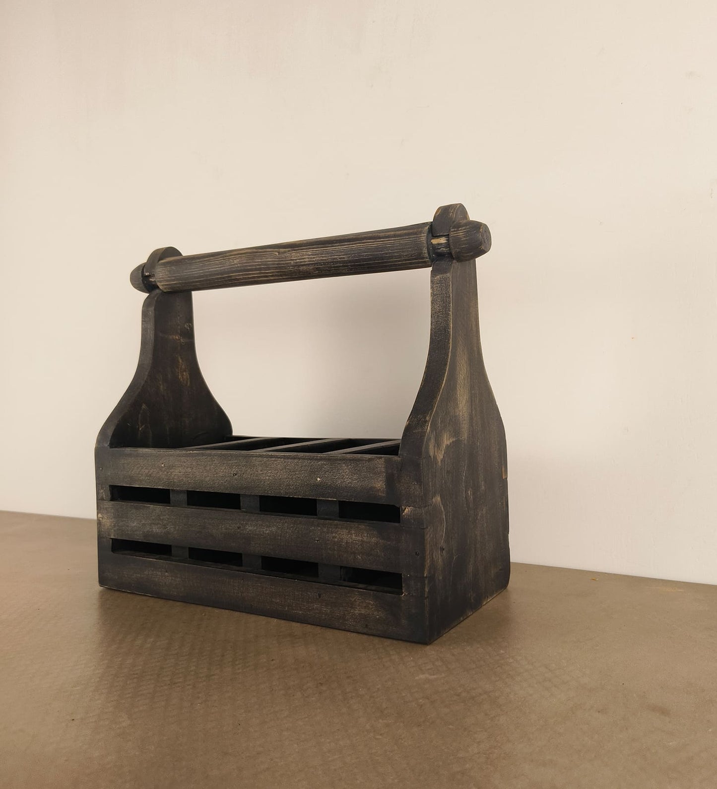 Birch Wooden Kitchen Roll Holder and Cutlery Holder