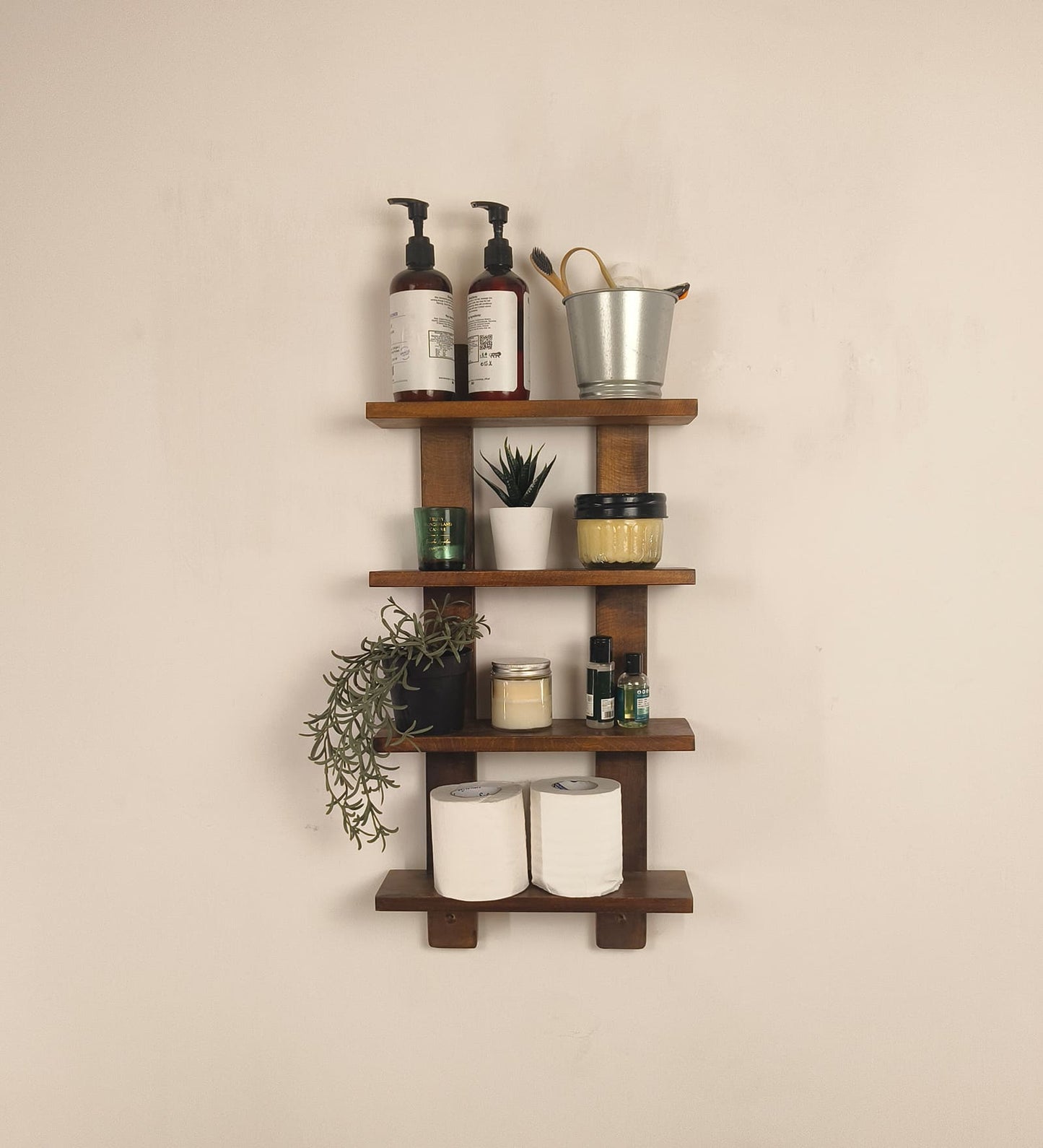 Support Wooden Wall Shelf