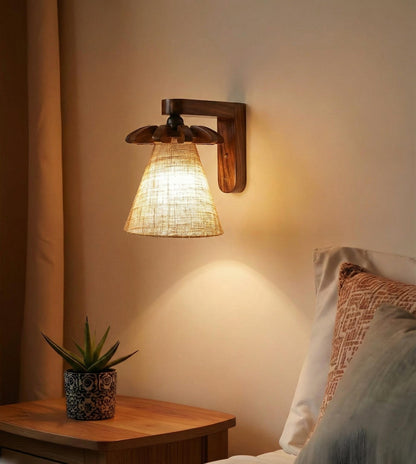 Elan Brown Wooden Wall Light