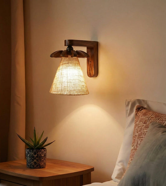 Elan Brown Wooden Wall Light