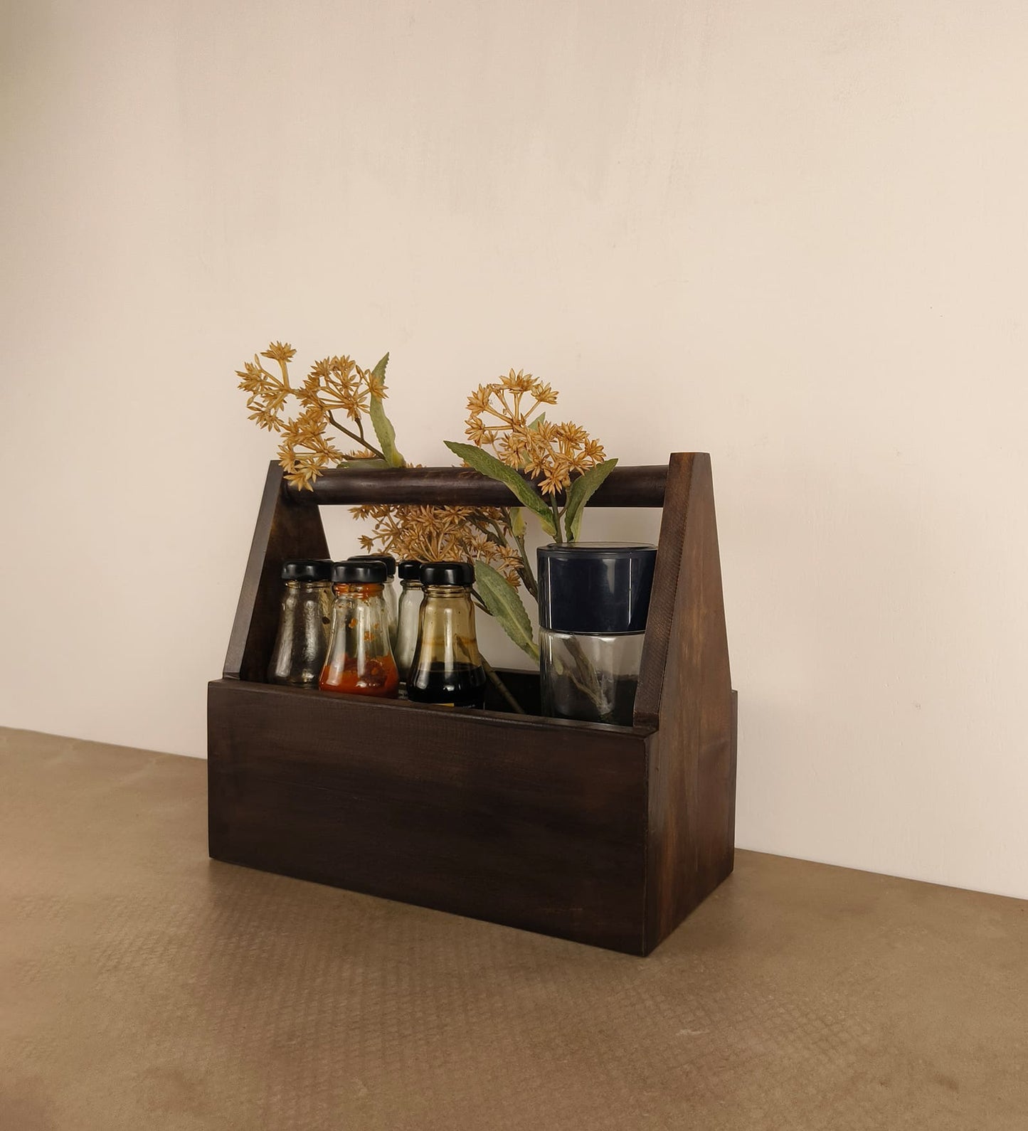 Quest Wooden Bottle & Cutlery Holder