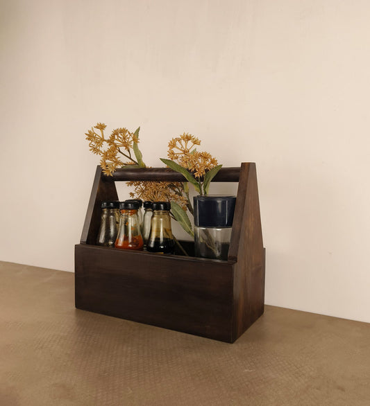 Quest Wooden Bottle & Cutlery Holder