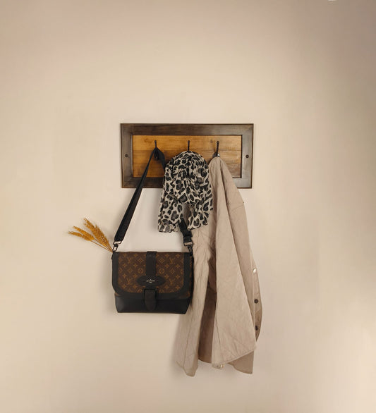 Yarn Wooden Wall Coat Hanger cum Key Holders