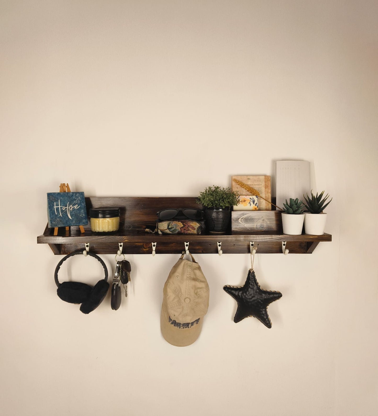 Onyx Wall Organiser with Key Holders