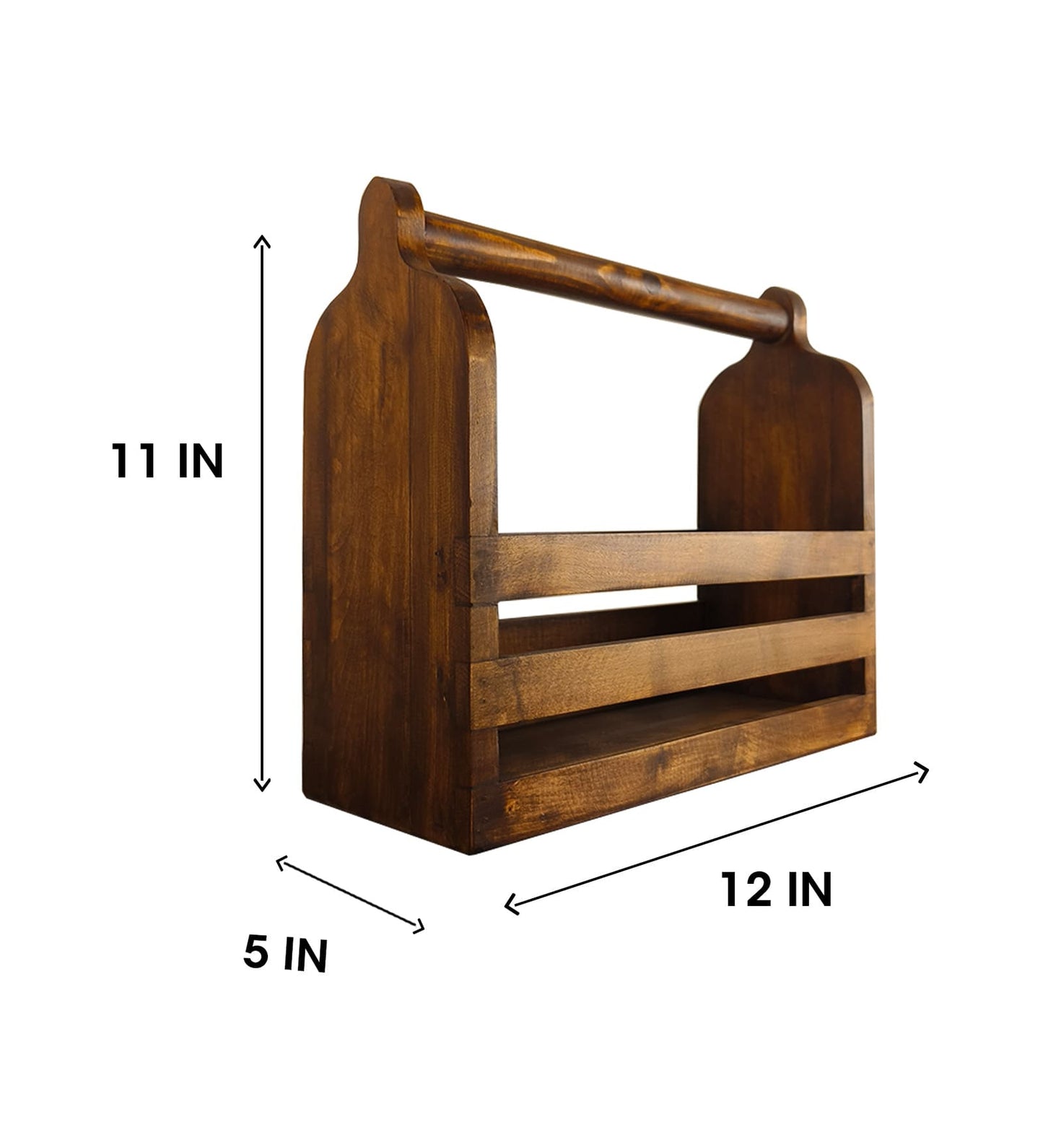 Zen Wooden Bottle & Cutlery Holder