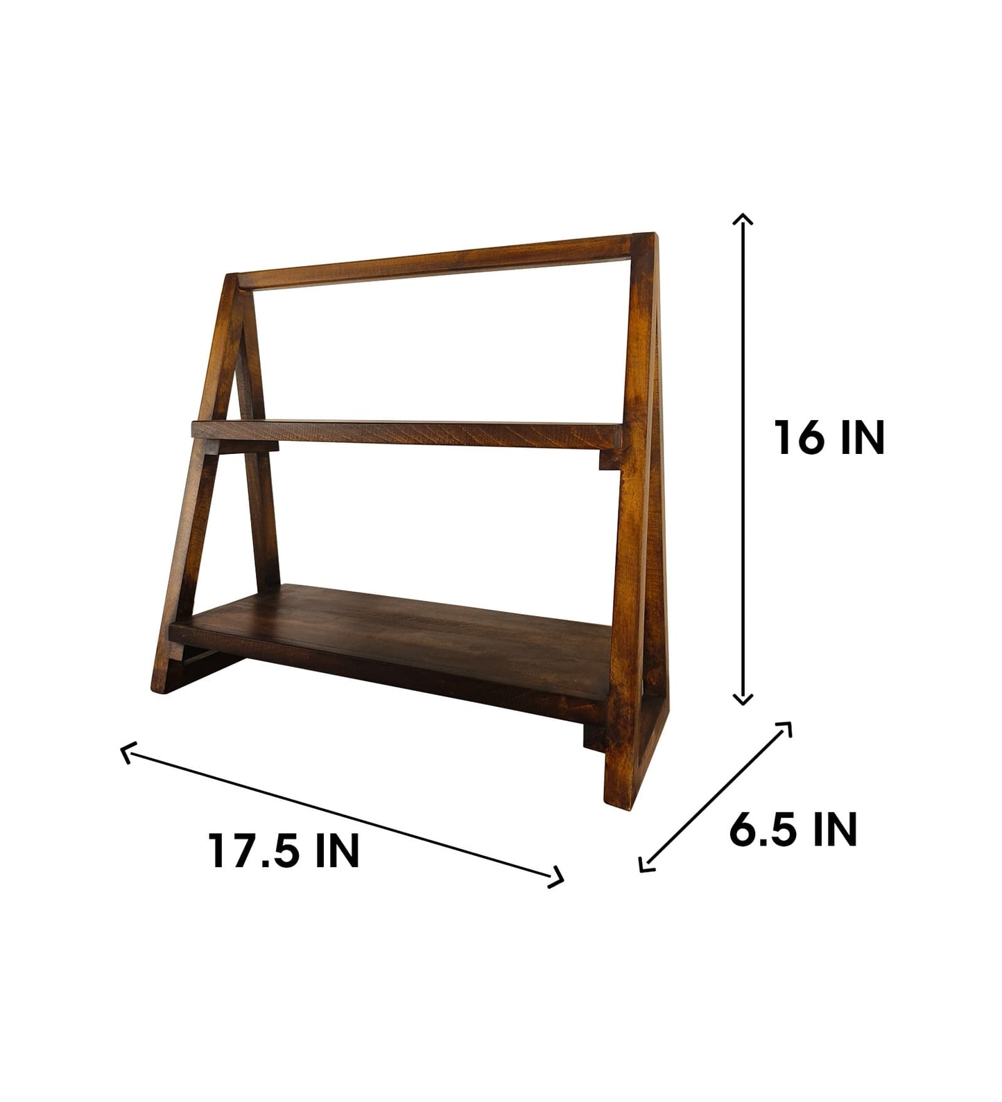 Warm Wooden Shelf Ladder