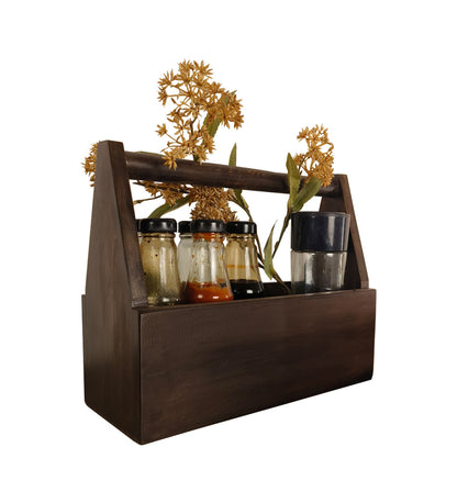 Quest Wooden Bottle & Cutlery Holder