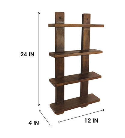 Support Wooden Wall Shelf