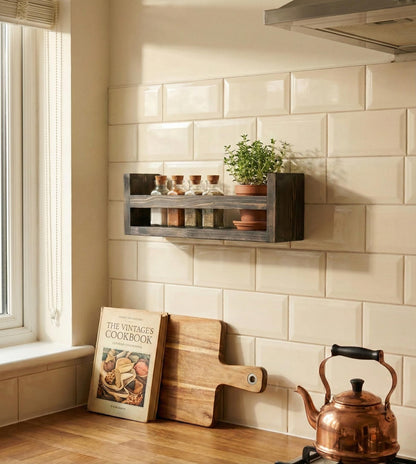 See Wooden Wall Shelf Organiser