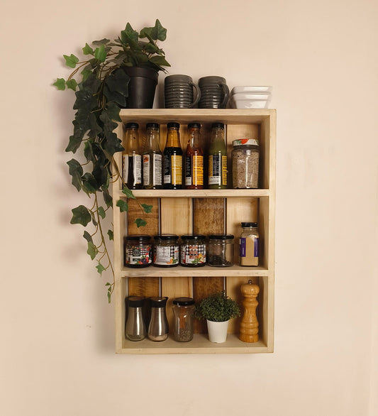 Topaz Wooden Kitchen Storage Wall Shelf
