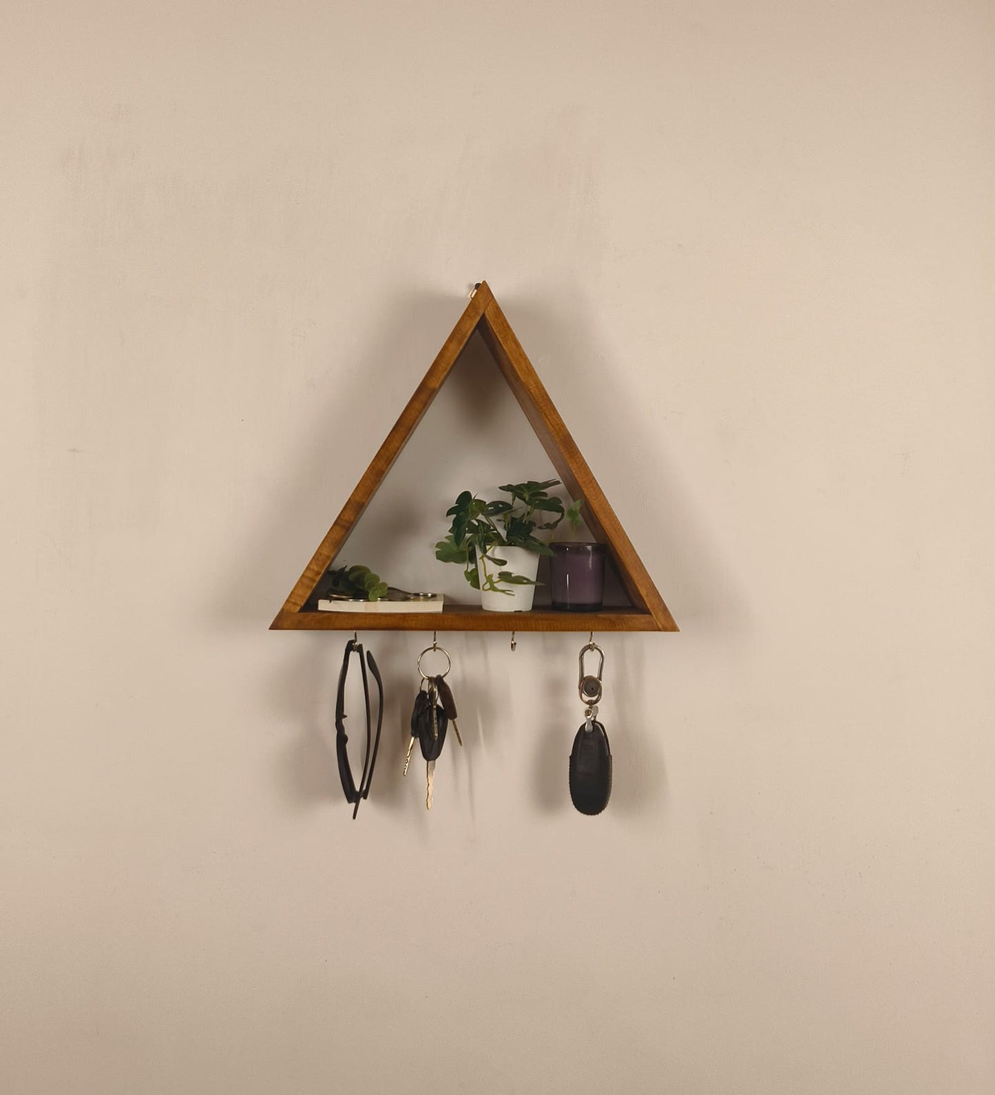Vibe Wooden Wall Organiser with Key Holders