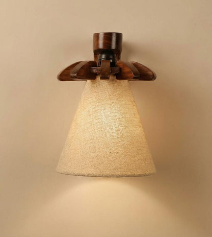 Elan Brown Wooden Wall Light