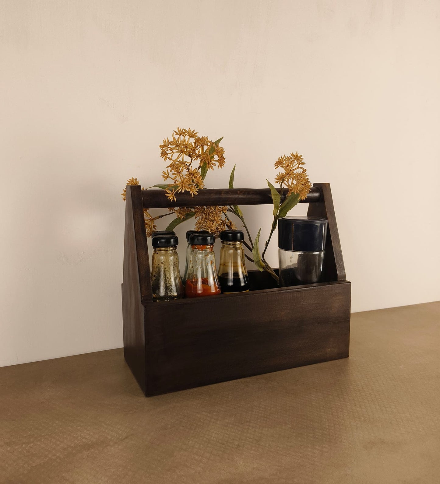 Quest Wooden Bottle & Cutlery Holder