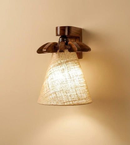 Elan Brown Wooden Wall Light