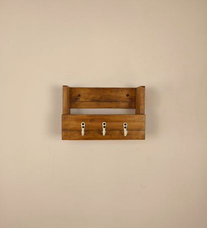 Nest Wooden Wall Organiser with Key Holders