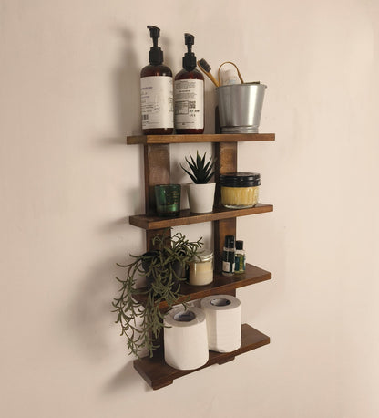 Support Wooden Wall Shelf