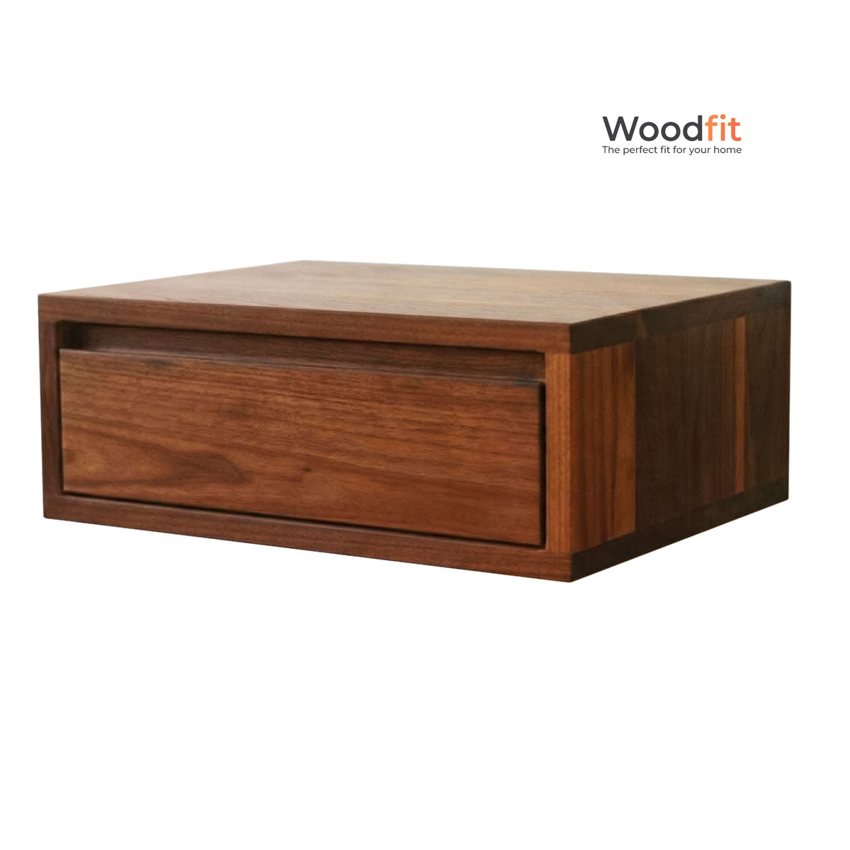 Solo Wall Solid Sheesham Wood Floating Bedside Table