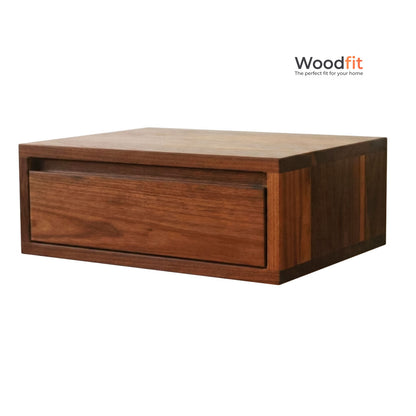 Solo Wall Solid Sheesham Wood Floating Bedside Table