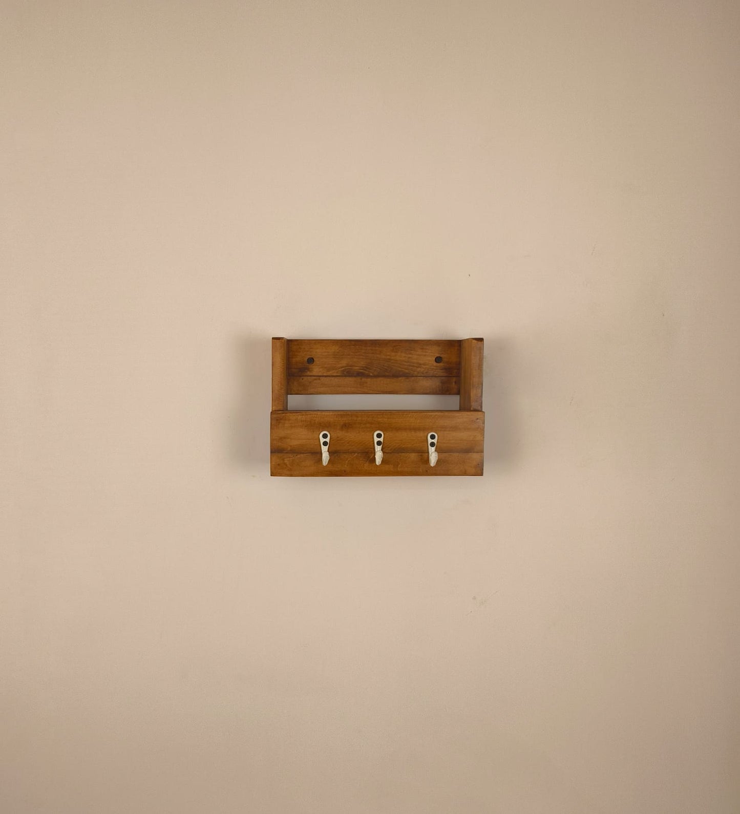 Nest Wooden Wall Organiser with Key Holders