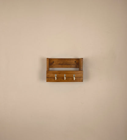 Nest Wooden Wall Organiser with Key Holders
