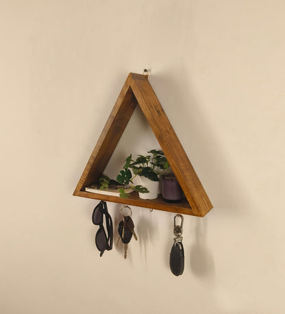 Vibe Wooden Wall Organiser with Key Holders