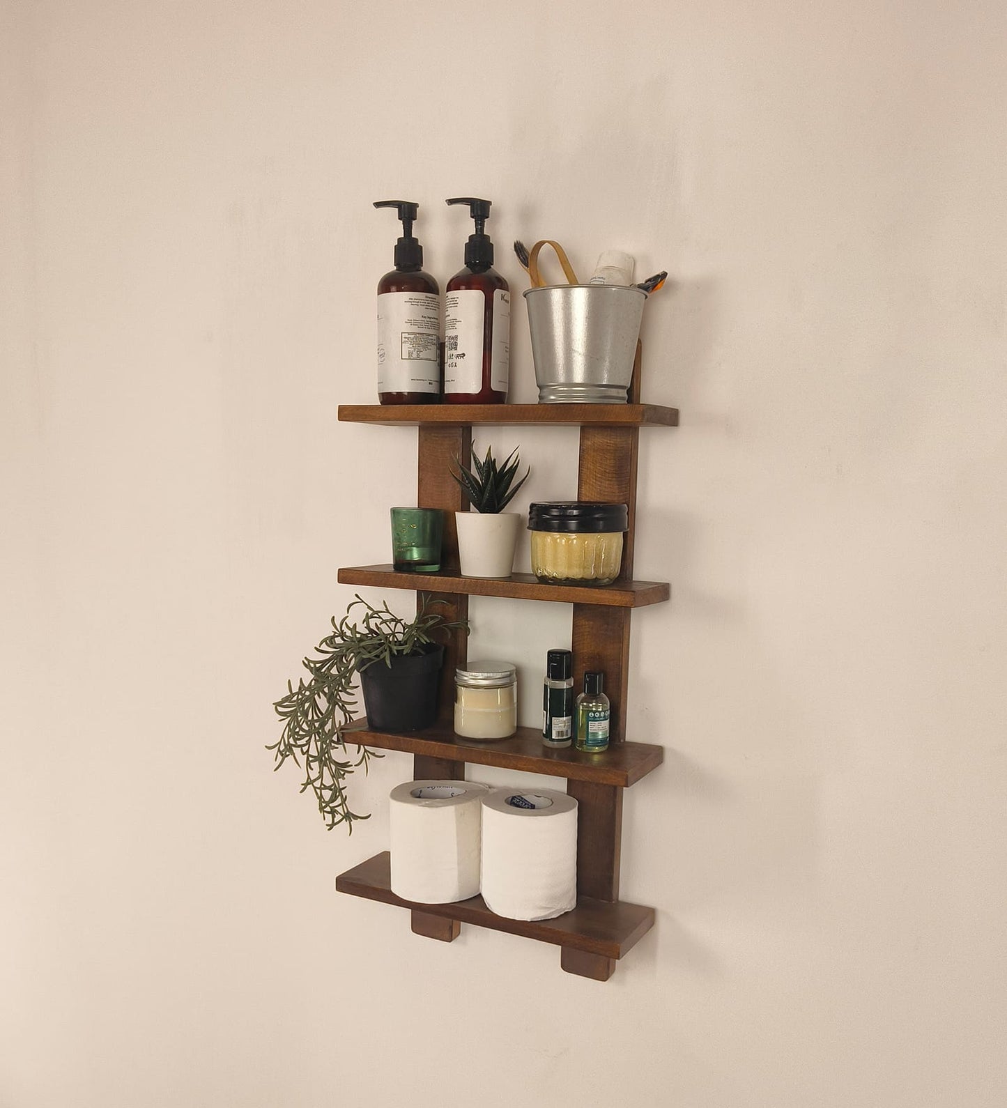 Support Wooden Wall Shelf