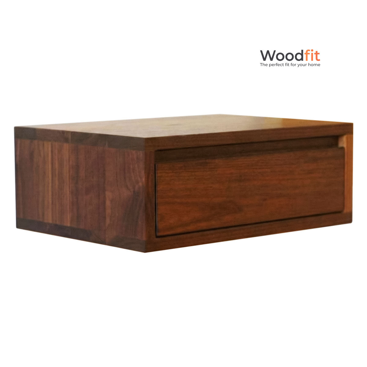 Solo Wall Solid Sheesham Wood Floating Bedside Table