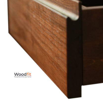 Solo Wall Solid Sheesham Wood Floating Bedside Table