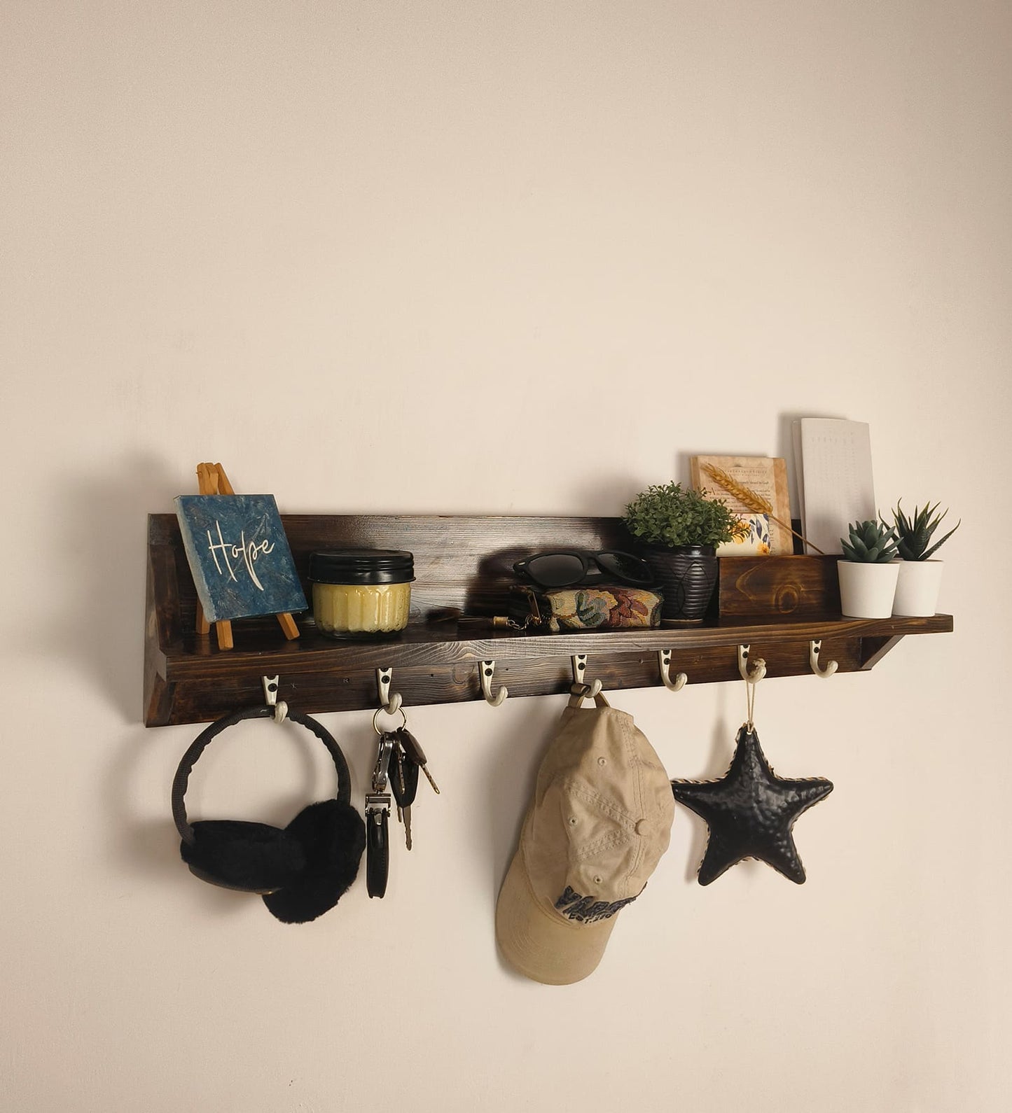 Onyx Wall Organiser with Key Holders