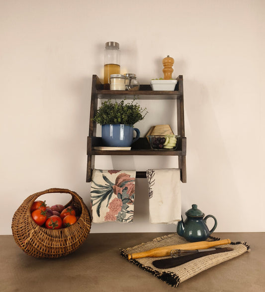 Marine Wooden Shelf Ladder