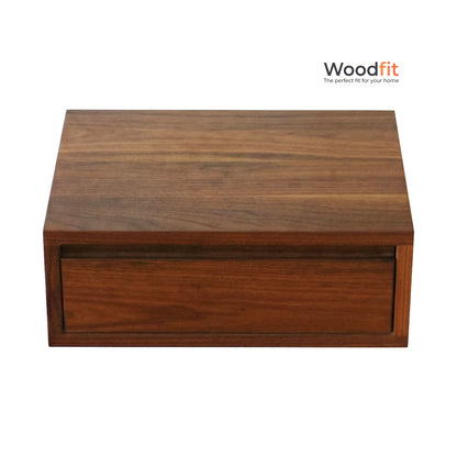 Solo Wall Solid Sheesham Wood Floating Bedside Table