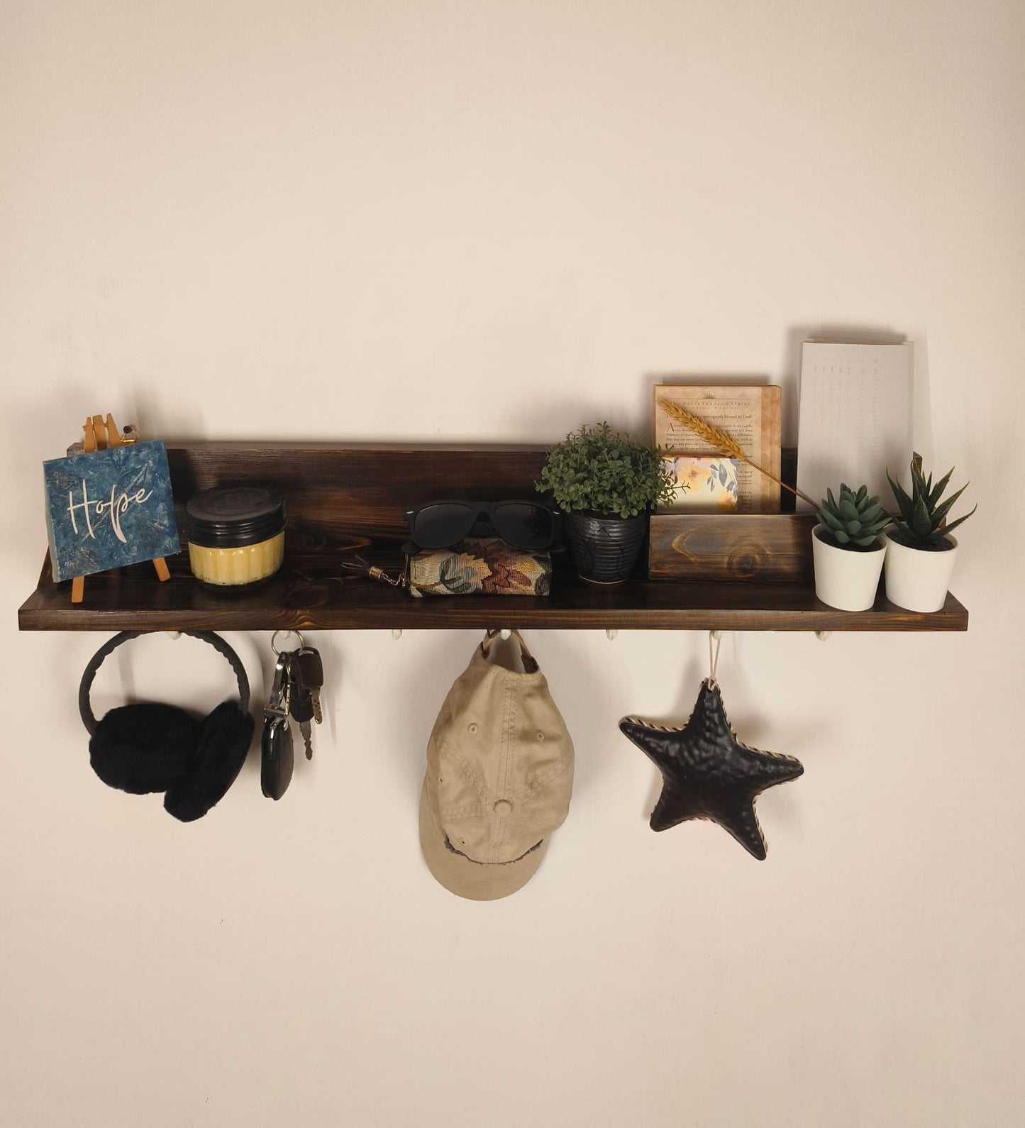 Onyx Wall Organiser with Key Holders