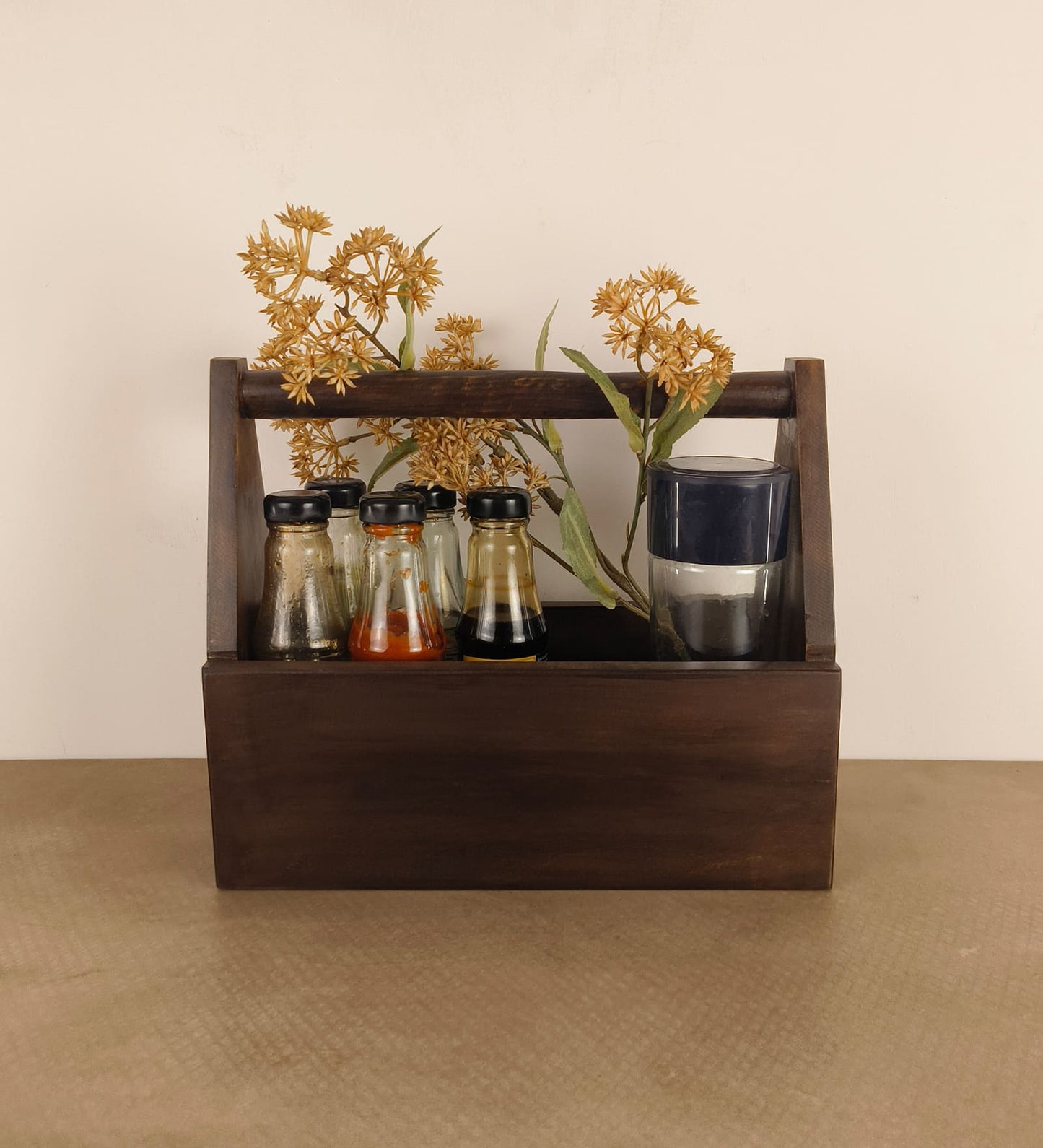 Quest Wooden Bottle & Cutlery Holder