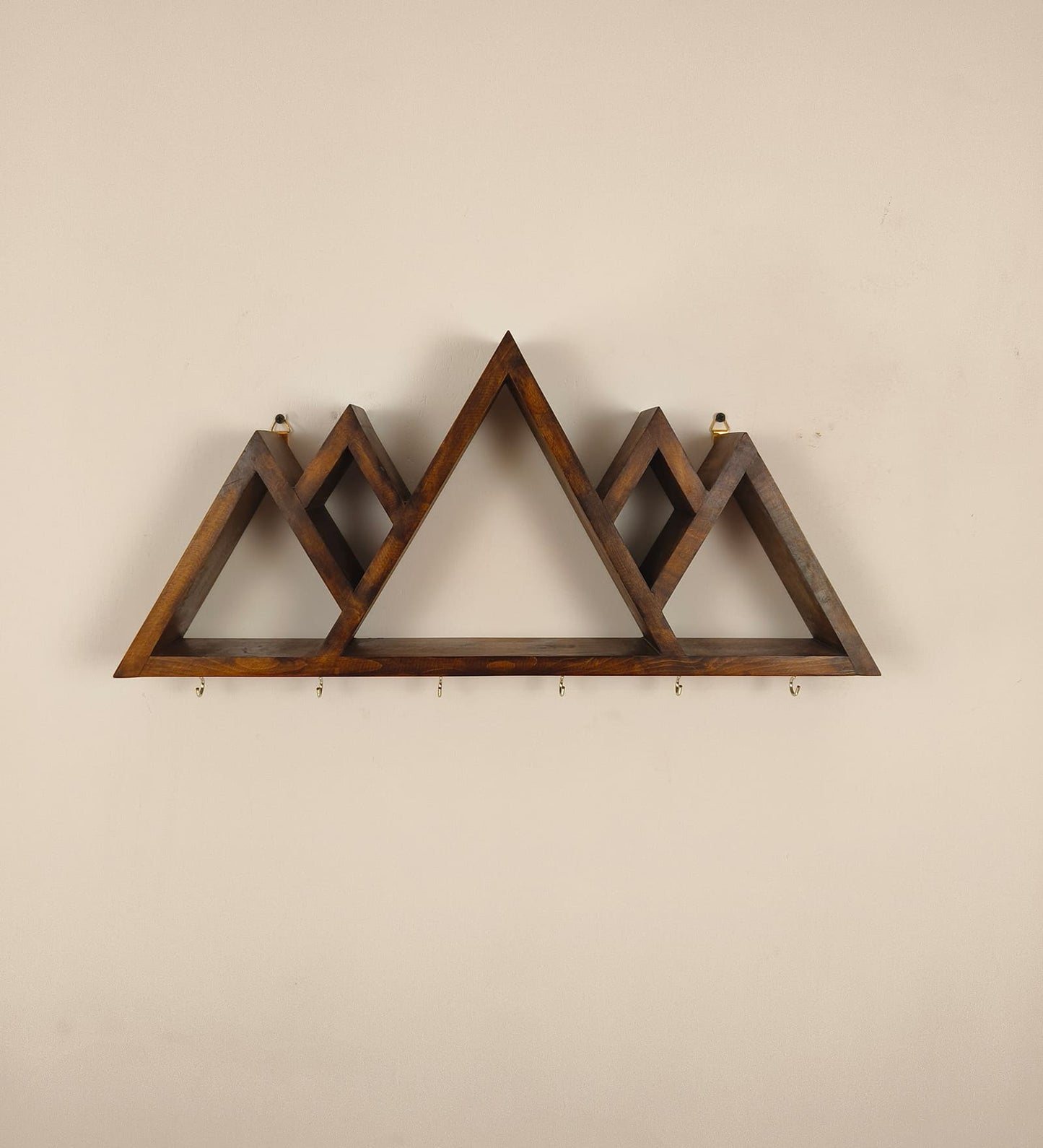Dream Wooden Wall Shelf Organiser with Key Holders