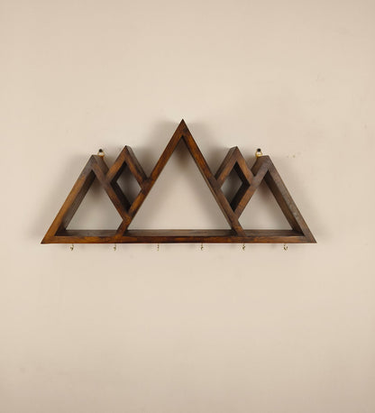 Dream Wooden Wall Shelf Organiser with Key Holders